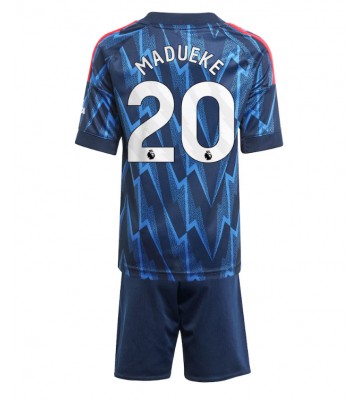 Arsenal Noni Madueke #20 Udebanetrøje Børn 2025-26 Kortærmet (+ Korte bukser)